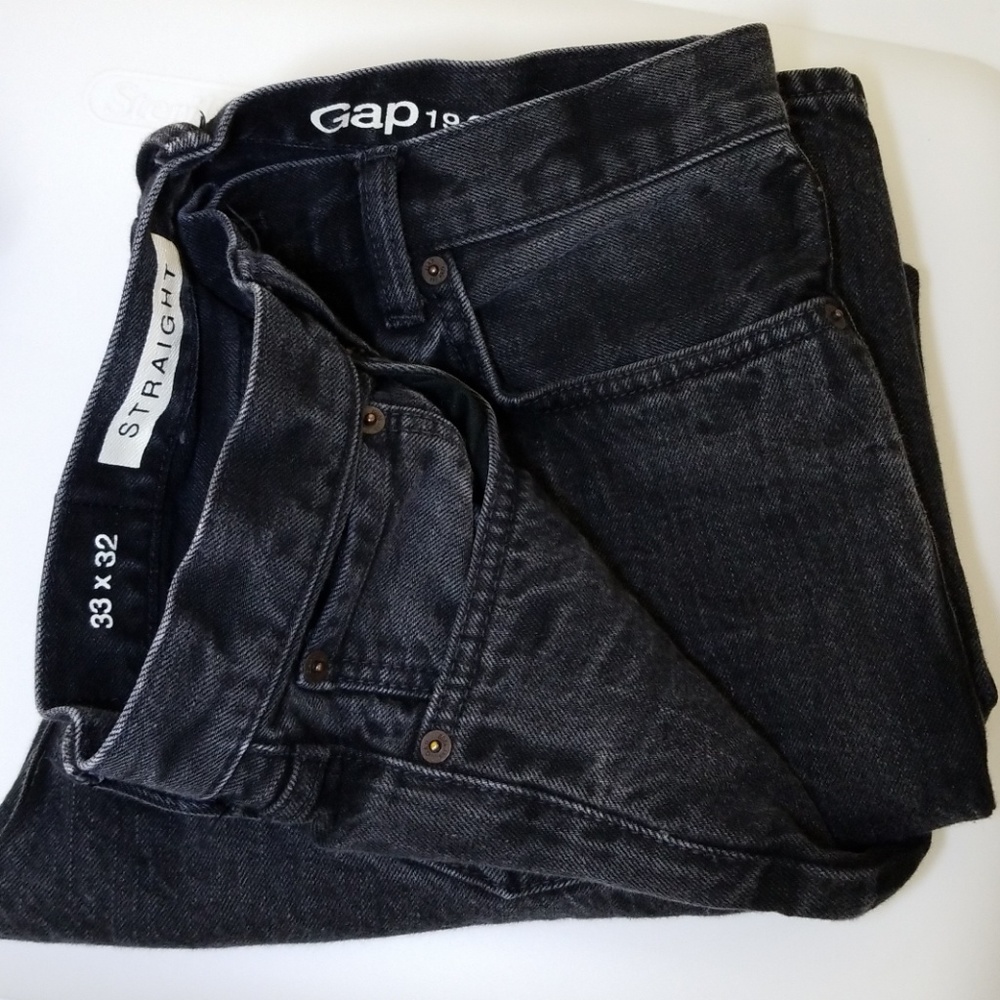 Gap straight leg jeans men's 33x32